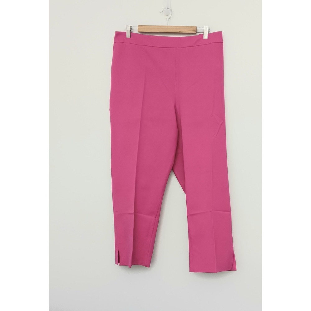 Isaac Mizrahi Live! Pants Womens 28WP Petite Pants Pink Stretch Ankle Pocket
